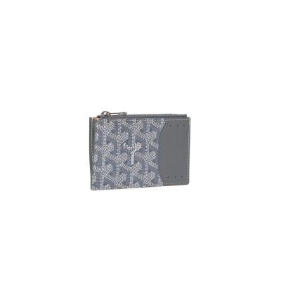 GOYARD BOURBON ZIPPED CARD HOLDER BOURBOPMLTY51CL51P (12.5*8.4*1cm)